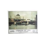 Print on Canvas 'London by LMS', NRM Collection, London By LMS, St Pauls Cathedral, by Norman