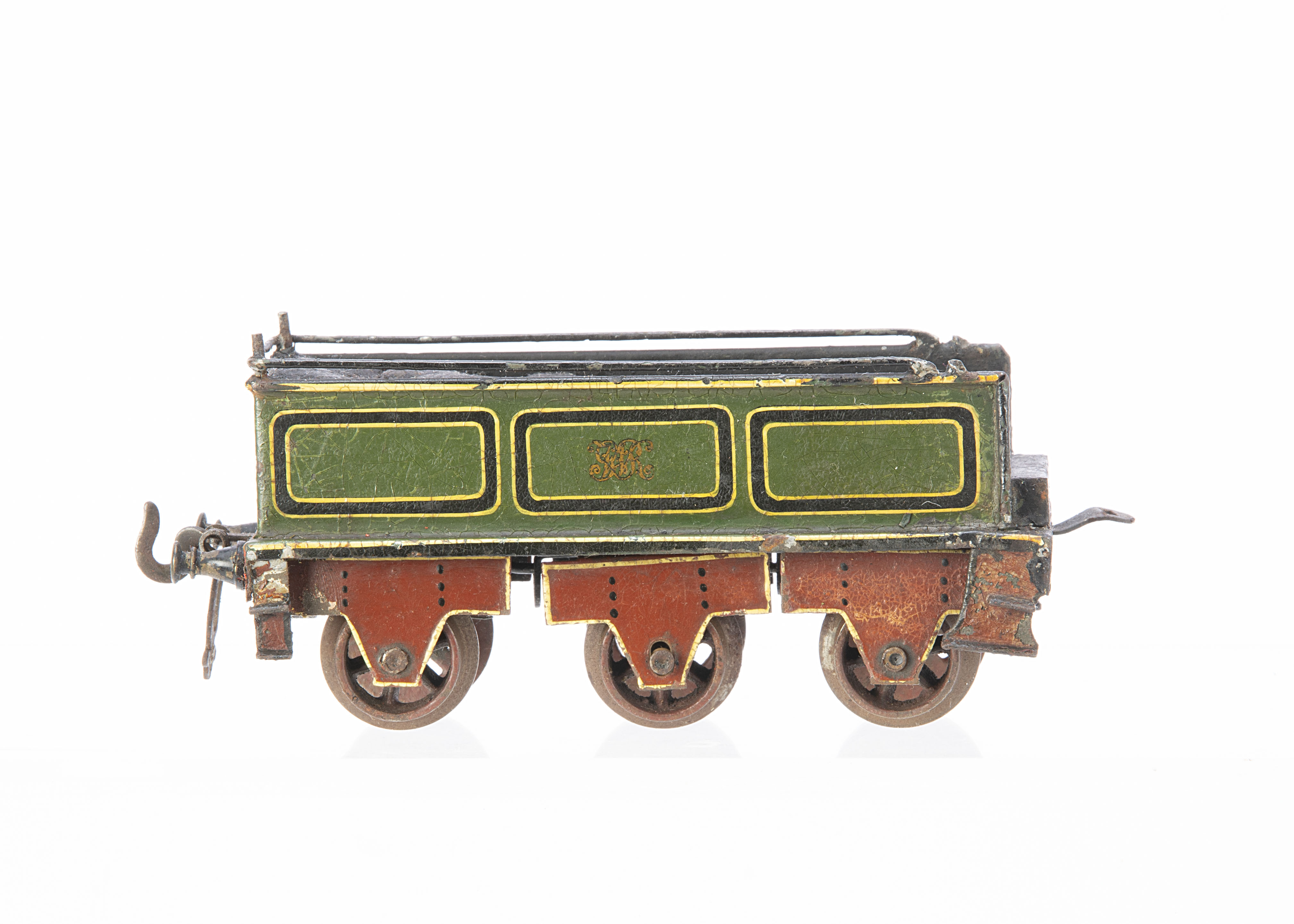 An uncommon Bing 0 Gauge 6-wheel 'Sydney' Tender only, in lined GWR green with 'script' motif and '