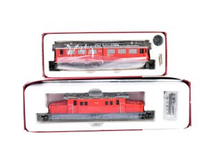 Bemo H0e/H0m Gauge Swiss Electric Locomotives, two boxed examples, both with accessories, 1254 127