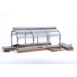 An ACE Trains 0 Gauge Station Canopy and Platforms, in lithographed finish, with real glass roof