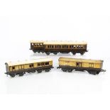 Bing for Bassett-Lowke '1921-series' and other LNWR Coaching Stock, all in LNWR brown/ivory,