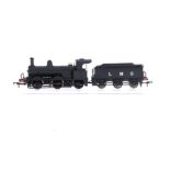 00 Works 00 Gauge LMS black Class 2F Kirtley Goods Locomotive and Tender, in original box, E, box VG