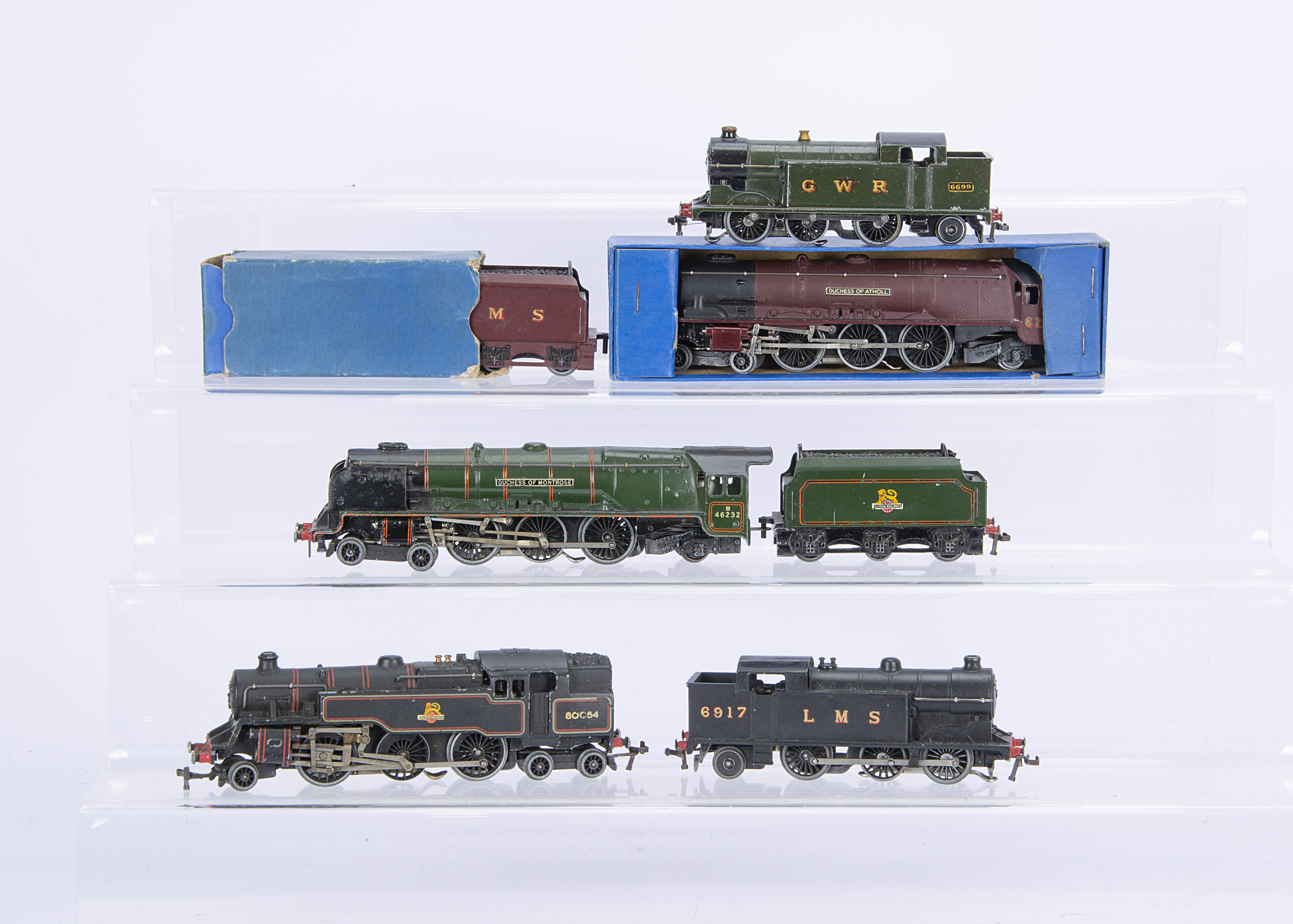Hornby-Dublo 00 Gauge 3-Rail Steam Locomotives, EDL2 LMS maroon 6231 'Duchess of Atholl' and Tender,