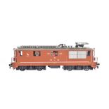 HAG H0 Gauge Swiss Electric Locomotive, a boxed Re 4/4 locomotive 194 Thun in brown BLS livery,