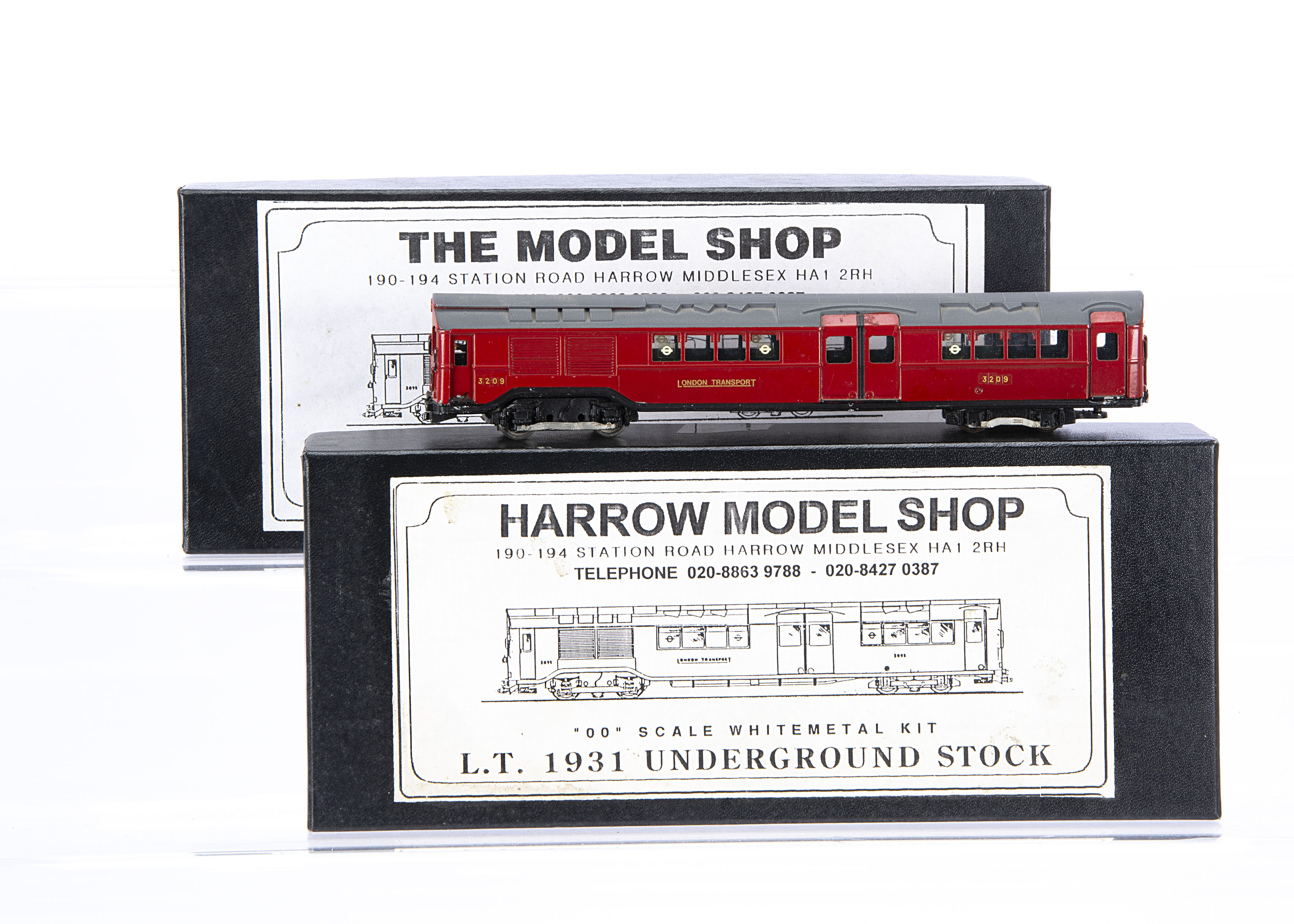 The Model Shop Harrow Kitbuilt 00 Gauge London Underground Piccadilly Line maroon 1934 Power Motor