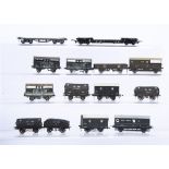 00 Gauge GWR Kitbuilt and modified RTR Vans and open goods wagons, GWR grey livery kitbuilt