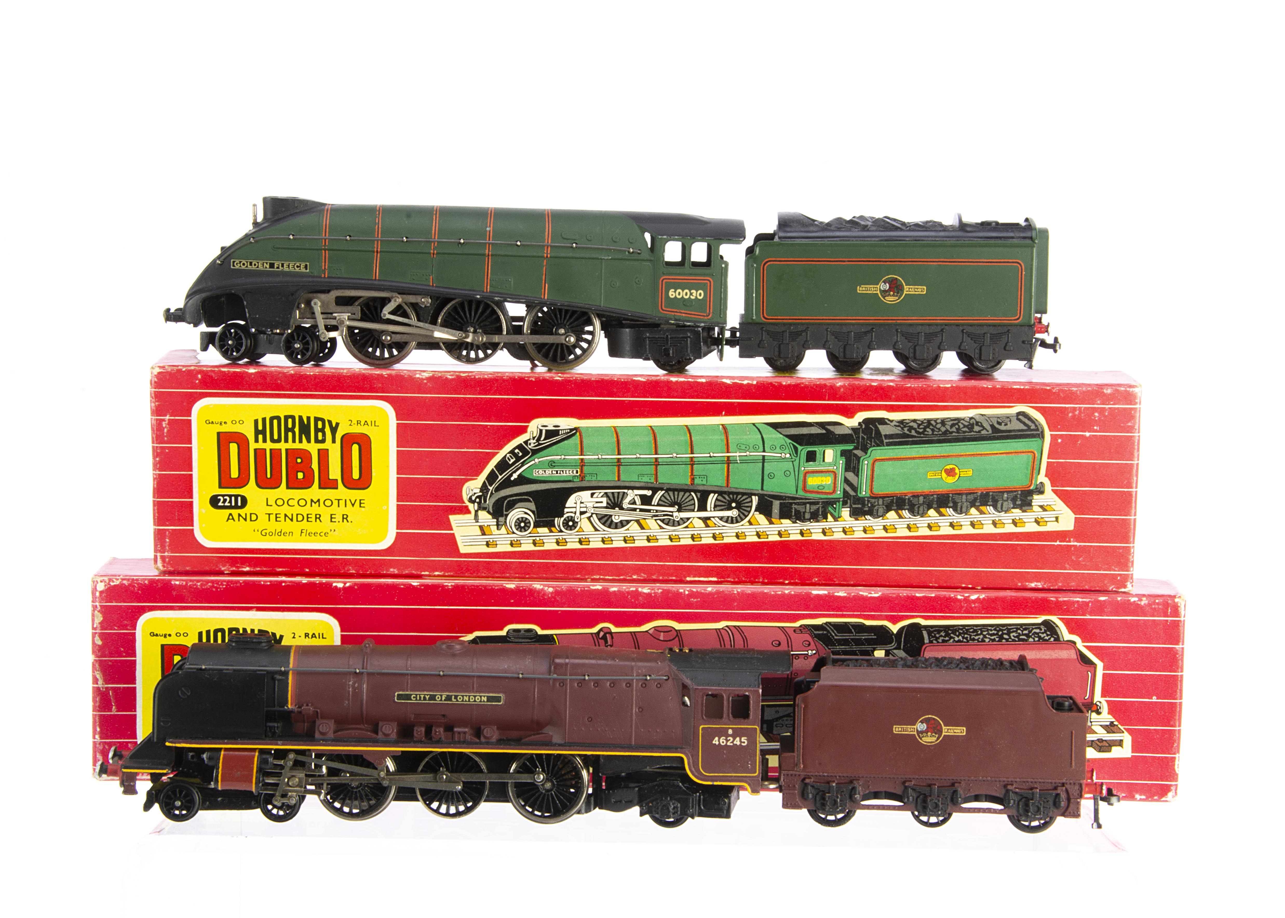 Hornby-Dublo 00 Gauge 2-Rail Locomotives and Tenders, 2211 BR matt green Class A4 60030 'Golden