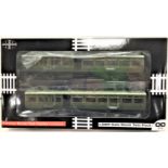 Kernow K1001 00 Gauge SR ex LSWR Olive green 374 Gate Stock Coaches twin pack, in original box, VG-