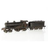 An early Bing for Bassett-Lowke 0 Gauge clockwork 'George the Fifth' 4-4-0 Locomotive and Tender, in