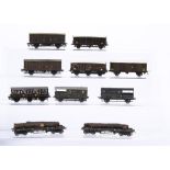 00 Gauge GWR Kitbuilt and modified RTR Vans and open goods wagons, GWR brown and grey liveries