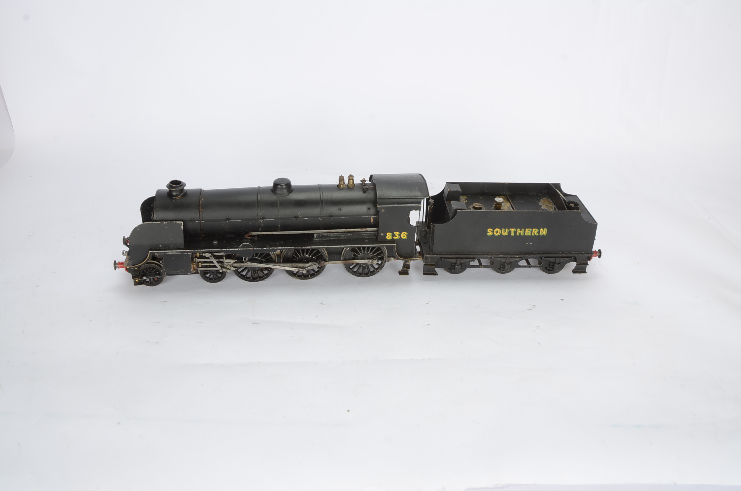 A Gauge 1 live steam Spirit-fired Southern Railway Maunsell 'S15' 4-6-0 Locomotive and Tender, a