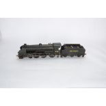 A Gauge 1 live steam Spirit-fired Southern Railway Maunsell 'S15' 4-6-0 Locomotive and Tender, a