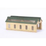 Hornby-Dublo 00 Gauge Pre-war wooden Engine Shed, G-VG,