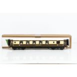 A Finescale Kitbuilt 0 Gauge Pullman Car 'Thelma' by unknown maker, finely-made and finished in