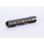 Lawrence Scale Models 00 Gauge 4mm GWR 1st/3rd Luggage Side Corridor Coach 7373, Lawrence Scale