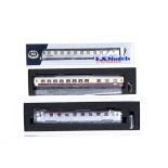 L.S. Models Exclusive by Modern Gala H0 Gauge Coaches, three boxed examples, 49 103 CIWL SNCF
