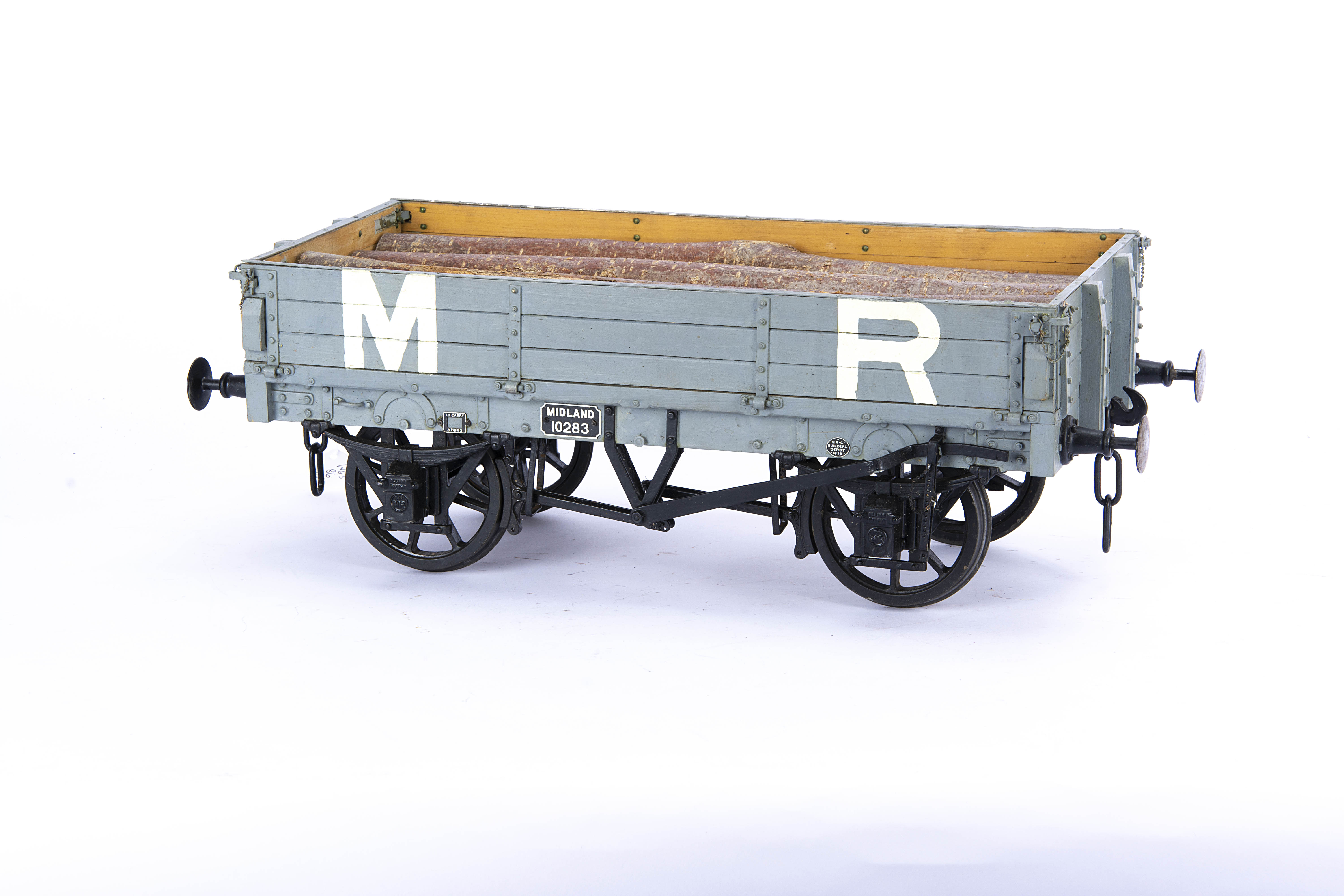 A 5" Gauge Hand-built and exceptionally well-detailed Midland Railway 3-plank Wagon, the original