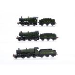 GWR green 00 Gauge Kitbuilt Locomotives and Tenders, 43xx Class 2-6-0 6363, heavily modified