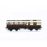 Western Wagon Works (C Bolton) Finescale 0 Gauge GWR bogie clerestory 3rd Brake 2089, VG