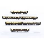 00 Gauge Kitbuilt GWR Coaches, chocolate and cream livery Kitbuilt coaches, Roofboards for