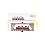 Trix H0 Gauge Swiss Electric Locomotive, a boxed 22148 Re 4/4 II TEE 11250 in red and cream SBB