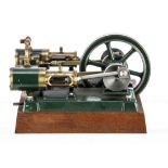 A Live Steam twin-cylinder 'Gryphon' Horizontal Steam Engine by Cotswold Heritage Models, a