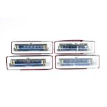 Bemo H0e/H0m Gauge Swiss Electric Locomotive and Coaches, all boxed with accessories, 1281 325