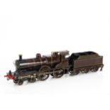 A Re-finished Bing/Bassett-Lowke Gauge 1 live steam 'Midland Compound' 4-4-0 Locomotive and