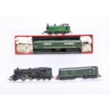 Hornby-Dublo 00 Gauge unboxed 2-Rail Diesel and Steam Locomotives, BR green Co-Bo D5702, in a