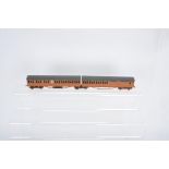 Kitbuilt 00 Gauge LNER Suburban Articulated 2-Car Coach Set, comprising 44211 Brake/Third and