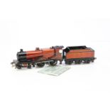 A Bassett-Lowke 0 Gauge electric LMS 'Compound' 4-4-0 Locomotive and Tender, ref 5302/0 in