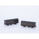 Lawrence Scale Models kitbuilt 00 Gauge GWR 4-wheel Passenger Coaches - Brake/3rd 914 and Brake/