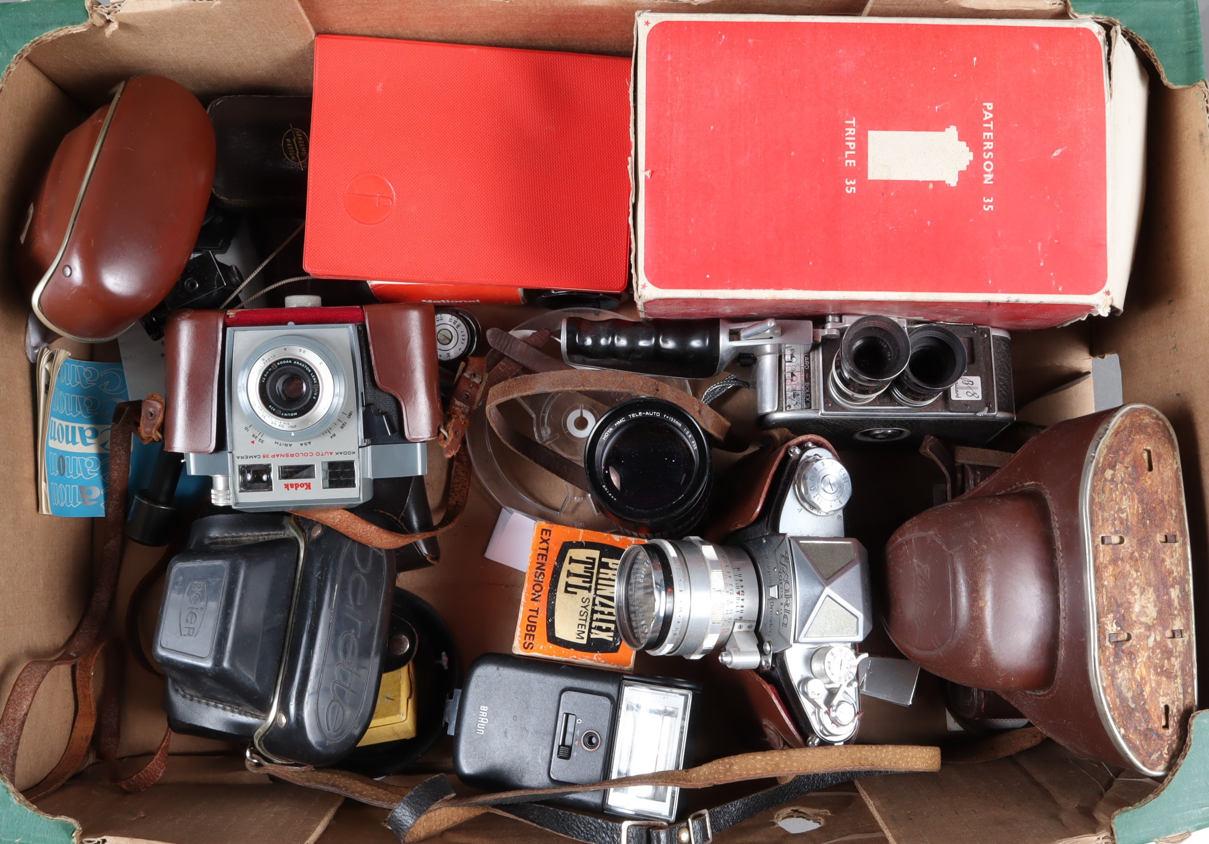 Cameras & Related Items, including an Ihagee Exakta Varex IIa camera, a Bolex B8 cine camera, a