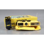 A Minolta Weathermatic-A Camera Kit, with camera, sports finder, sports case, strap, manual,