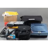 Digital Photo Printers, a HiTi 73X series, in carry bag, with cables & manual, a HP Photosmart