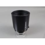A Tamron SP 500mm f/8 Reflex Lens, adaptall 2 for Canon FD, barrel G, elements G, with front and