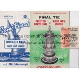 WEST HAM UNITED / 1964 FA CUP Programme for the semi-final v Manchester United and Final v Preston