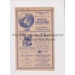 CHESTERFIELD V NOTTINGHAM FOREST 1933 Programme for the League match at Chesterfield 18/3/1933,