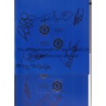 CHELSEA AUTOGRAPHS 2005 Three signed brochures for Centenary celebrations, The Legends 13/12/2005,