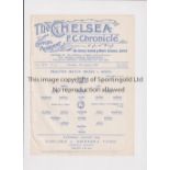 CHELSEA Programme for the Practice match 16/8/1928, ex-binder. Generally good