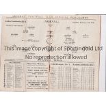 ARSENAL Home programme for the London Combination match v Swansea Town 6/2/1932, slightly creased.