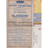 EMPIRE EXHIBITION 1938 / SCOTLAND Three items: Official Lettercard - 6 Views in Art Colour issued by