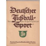 1936 EVERTON GERMAN TOUR Two issues of the official German FA organ published by the DFB (Deutsche