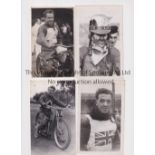 SPEEDWAY PHOTOS / BELLE VUE Four original postcard size b/w photos, Frank Charles 1930's with