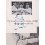 CRICKET AUTOGRAPHS Approximately 50 autograph on various items including Kent CCC team of 11 from