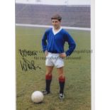 RANGERS AUTOGRAPHS Eight 12 x 8 photos offormer players 1960s - 1990s inc of Willie Henderson,