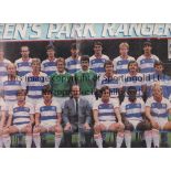 QUEENS PARK RANGERS AUTOGRAPHS Shoot magazine centre page of the Queens Park Rangers team of 1986,