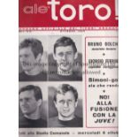 TORINO V LEEDS UNITED 1965 Two issues of the Ale Toro! Official Torino club magazine for October and