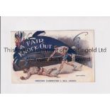 BOXING POSTCARD C.1918 Postcard with a cartoon of Georges Carpentier v Bill Kaiser, "A Fair Knock-