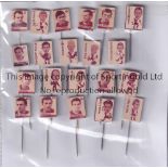 DUTCH STICK PIN BADGES Twenty one portrait badges circa 1966/66 including 9 X Ajax and 9 X